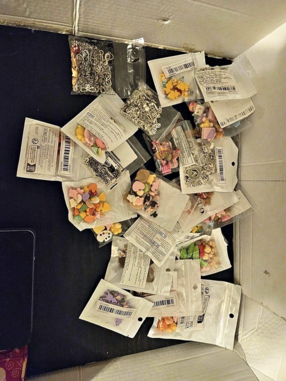 Assorted Multicolor Charms  Lot
